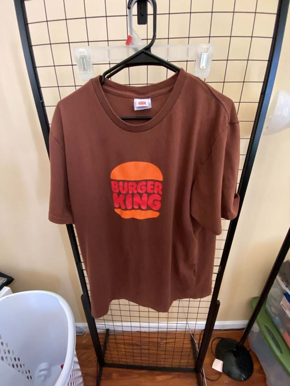 Burger King Brown Logo T-Shirt Employee Uniform XL